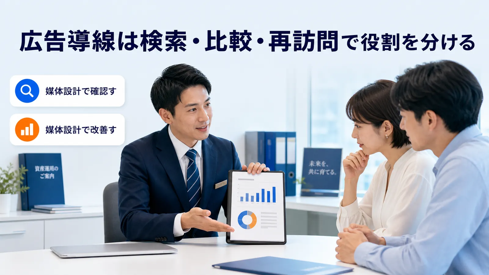 広告導線は検索・比較・再訪問で役割を分ける