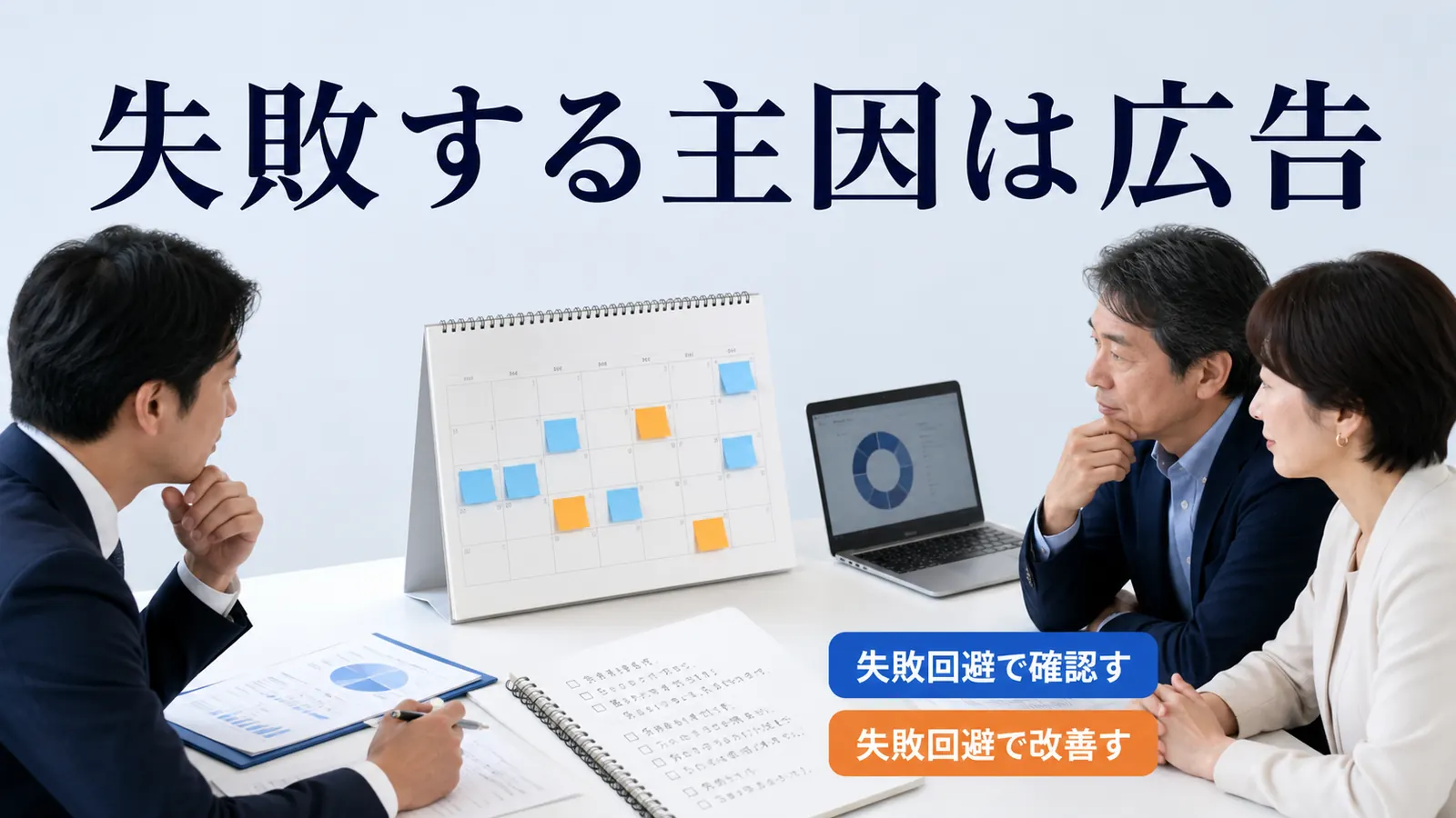 失敗する主因は広告