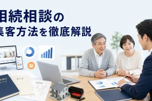 相続相談の集客方法を徹底解説を内容別のオリジナル構図で整理した図解