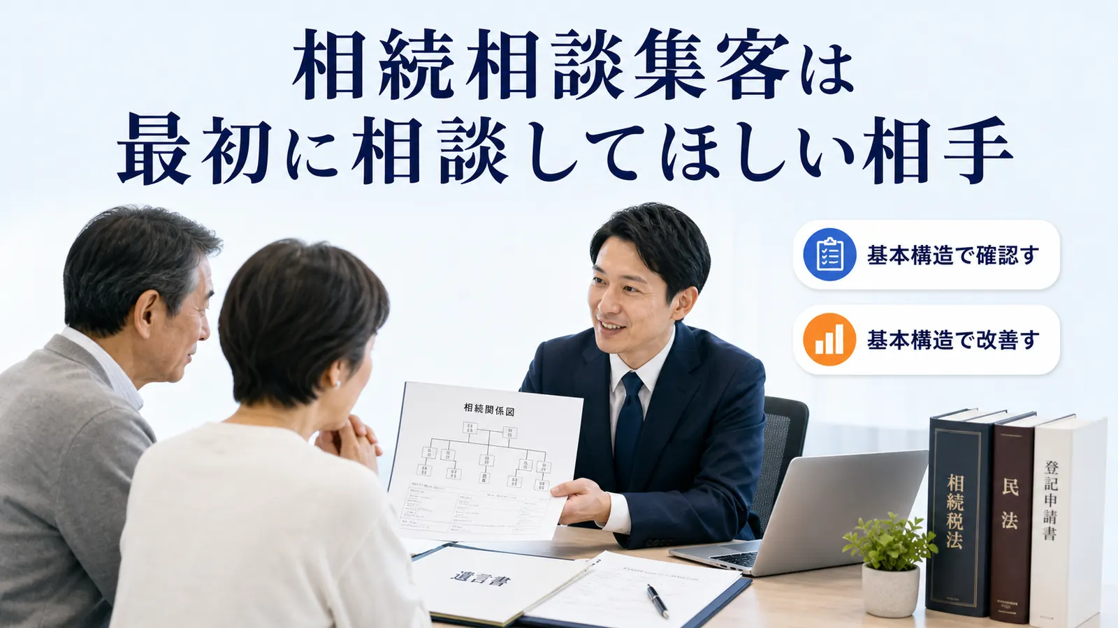 相続相談集客は最初に相談してほしい相手