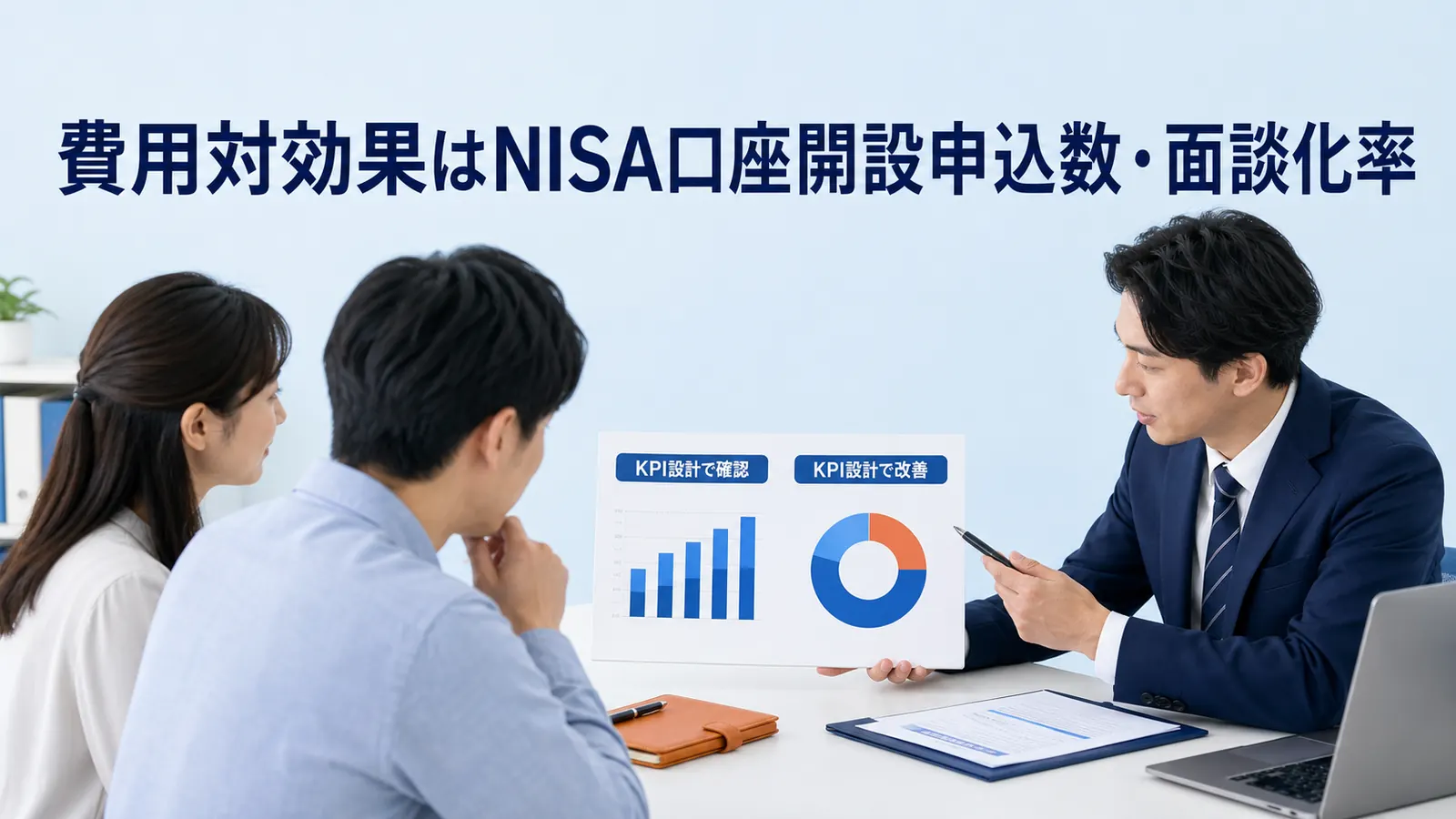 費用対効果はNISA口座開設申込数・面談化率