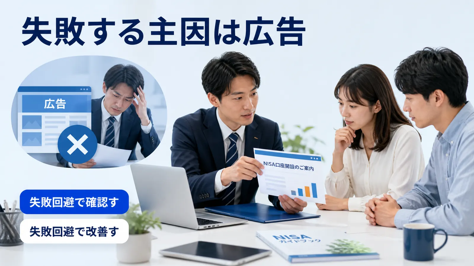失敗する主因は広告