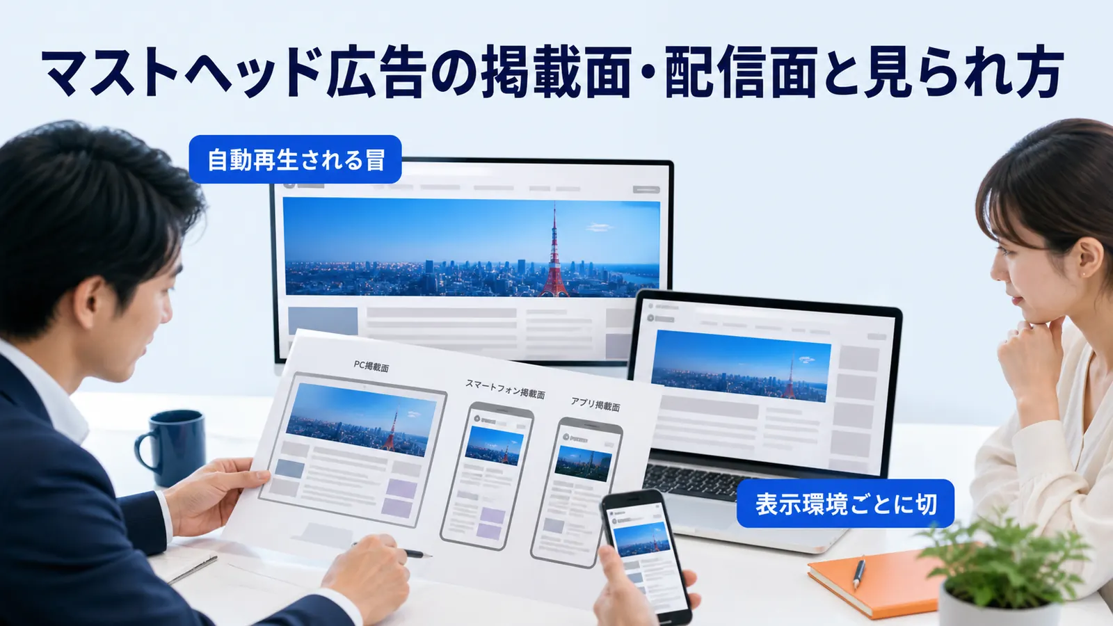 マストヘッド広告の掲載面・配信面と見られ方