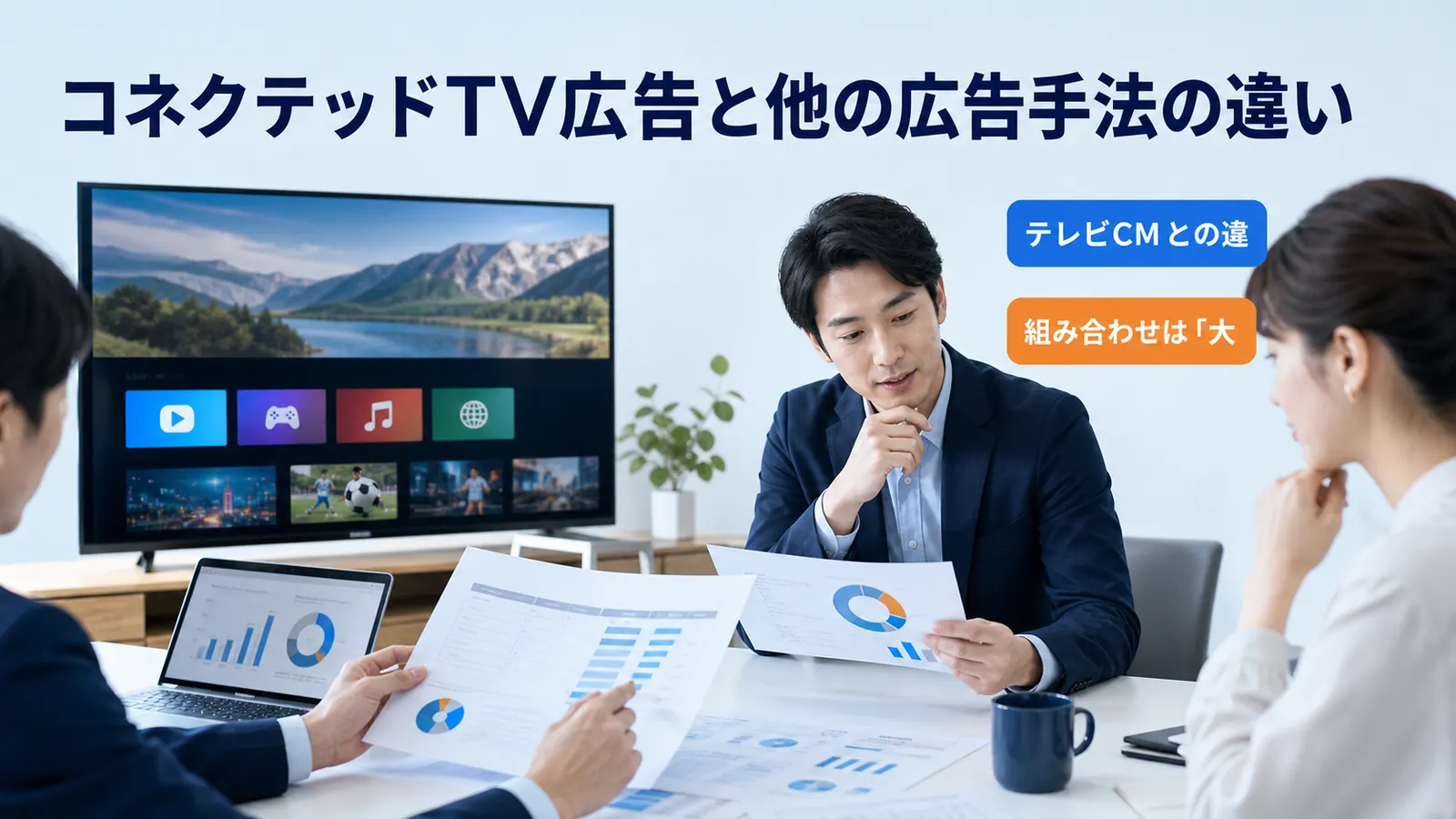 コネクテッドTV広告と他の広告手法の違い
