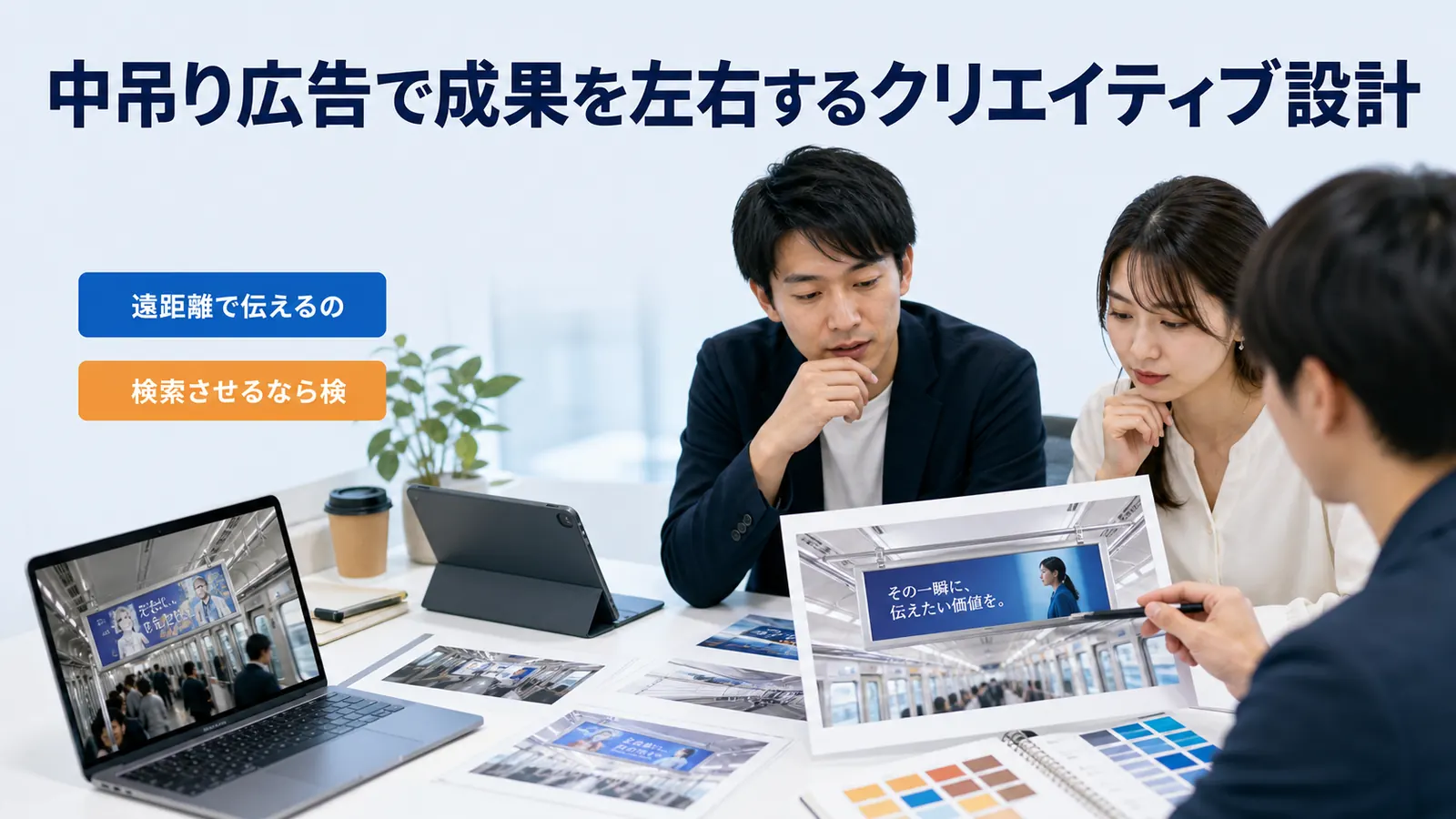 中吊り広告で成果を左右するクリエイティブ設計
