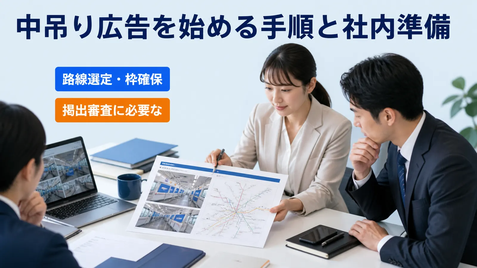 中吊り広告を始める手順と社内準備
