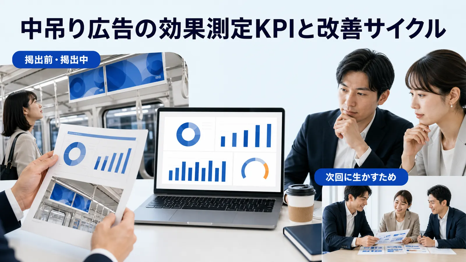 中吊り広告の効果測定KPIと改善サイクル
