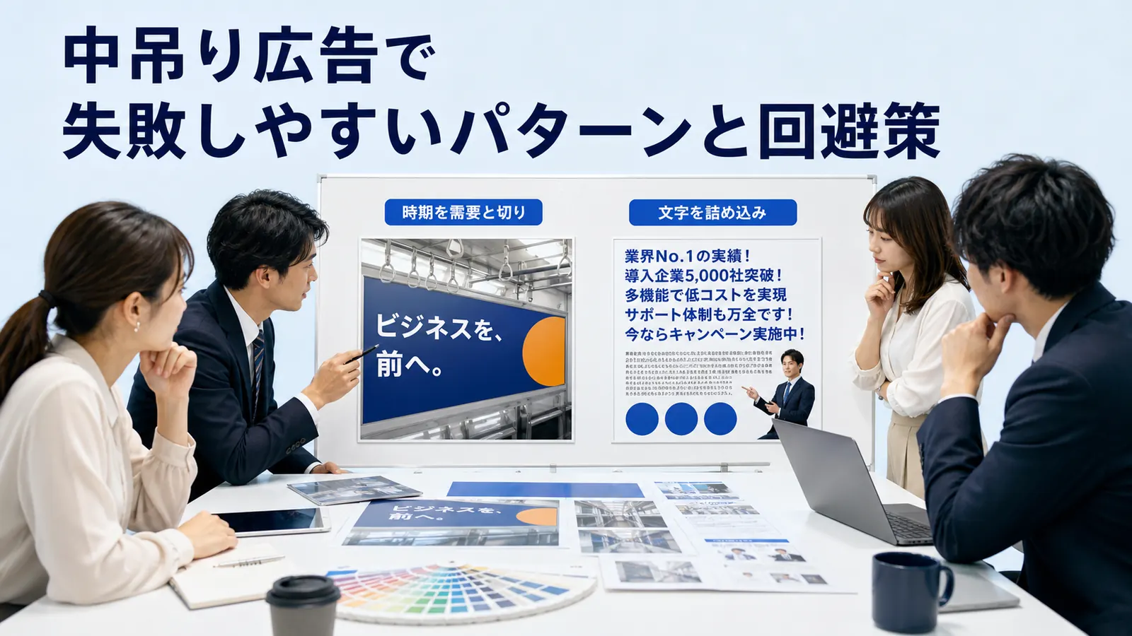 中吊り広告で失敗しやすいパターンと回避策