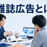 雑誌広告とはを内容別のオリジナル構図で整理した図解