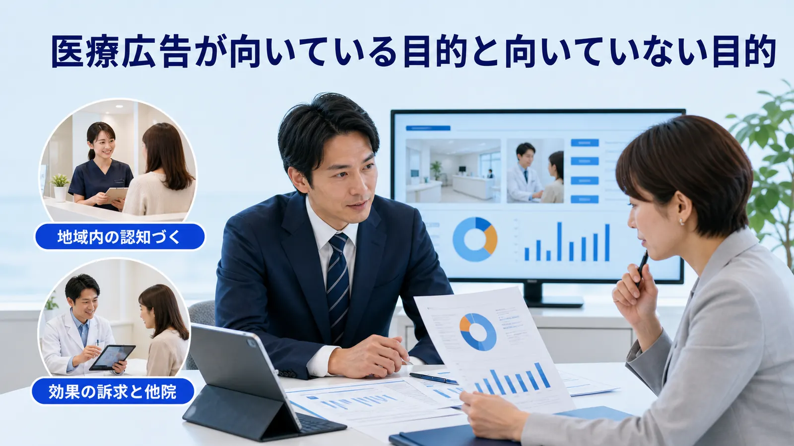 医療広告が向いている目的と向いていない目的