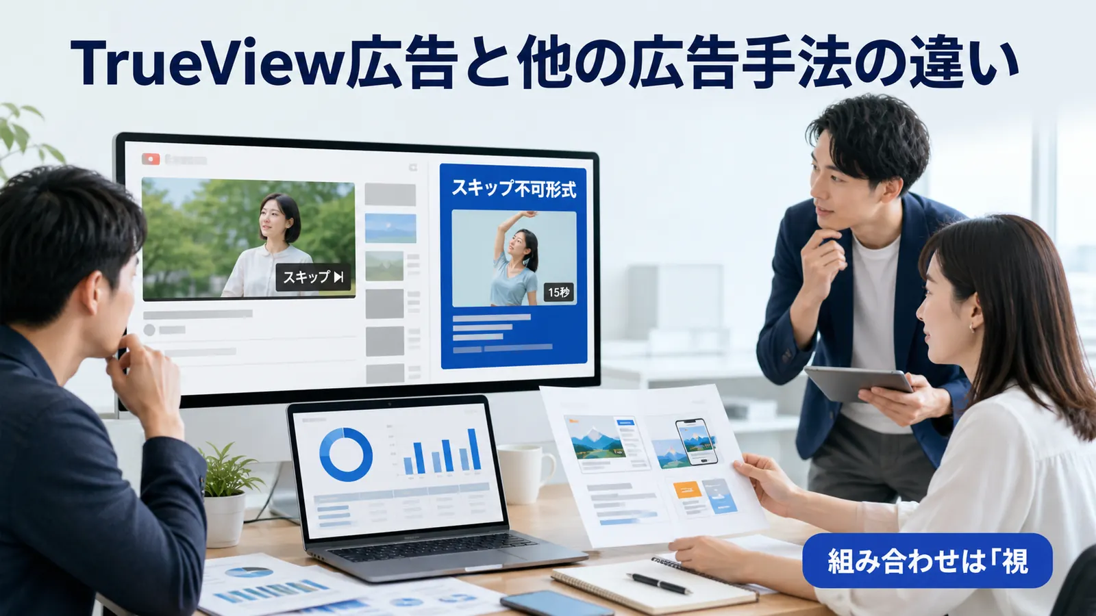TrueView広告と他の広告手法の違い