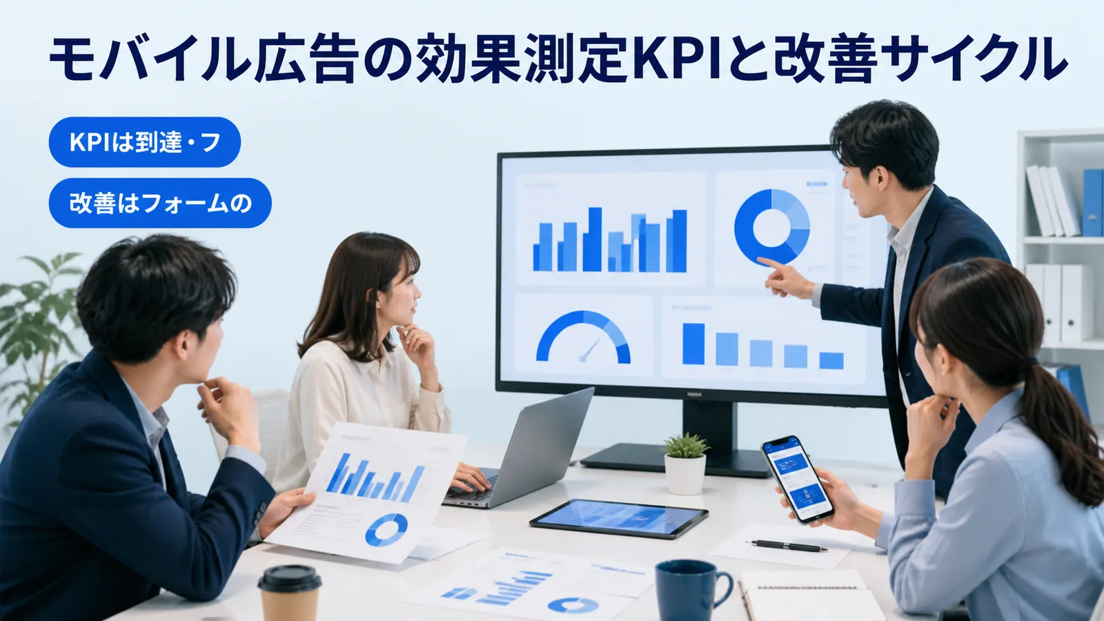 モバイル広告の効果測定KPIと改善サイクル