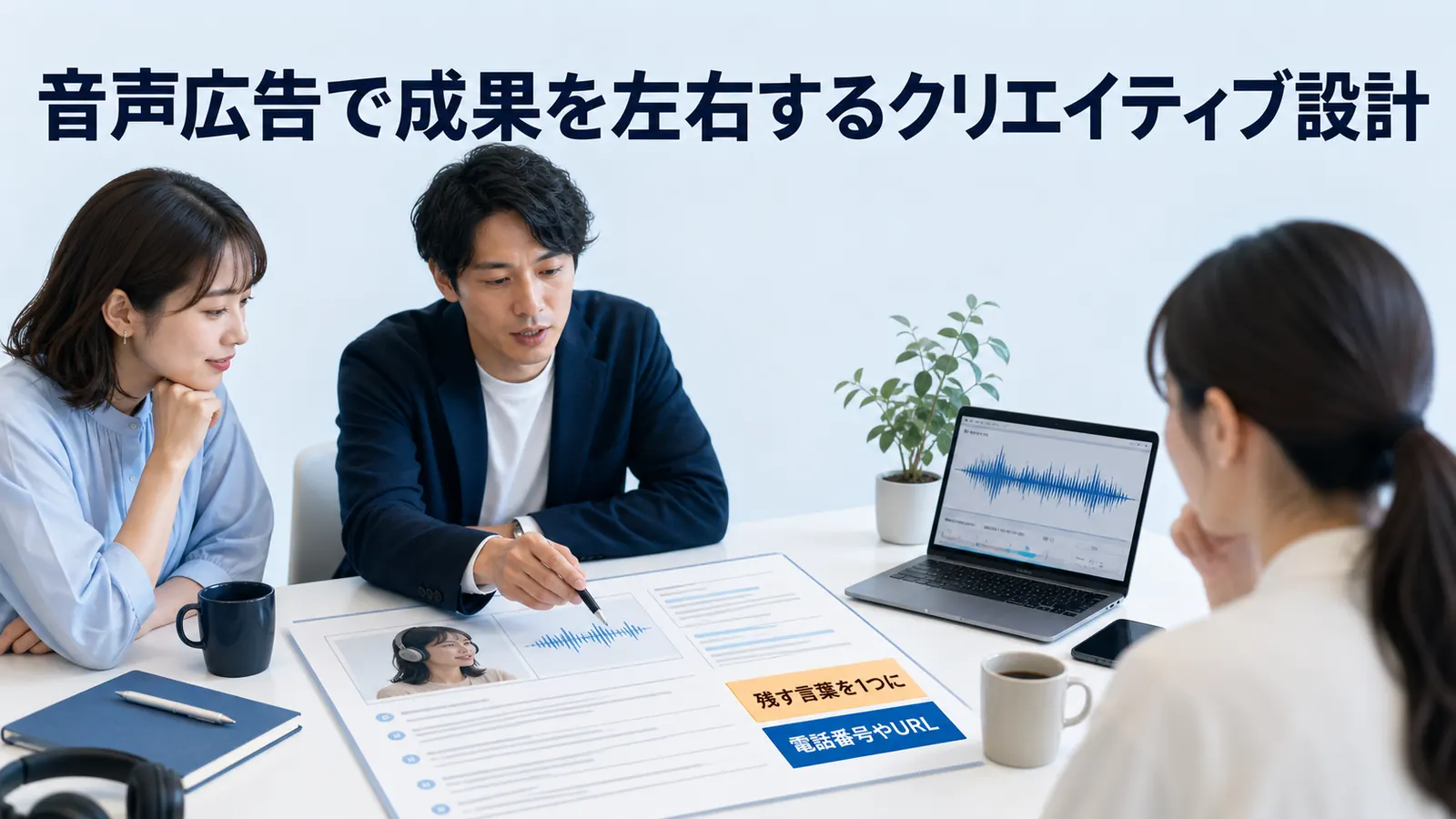 音声広告で成果を左右するクリエイティブ設計
