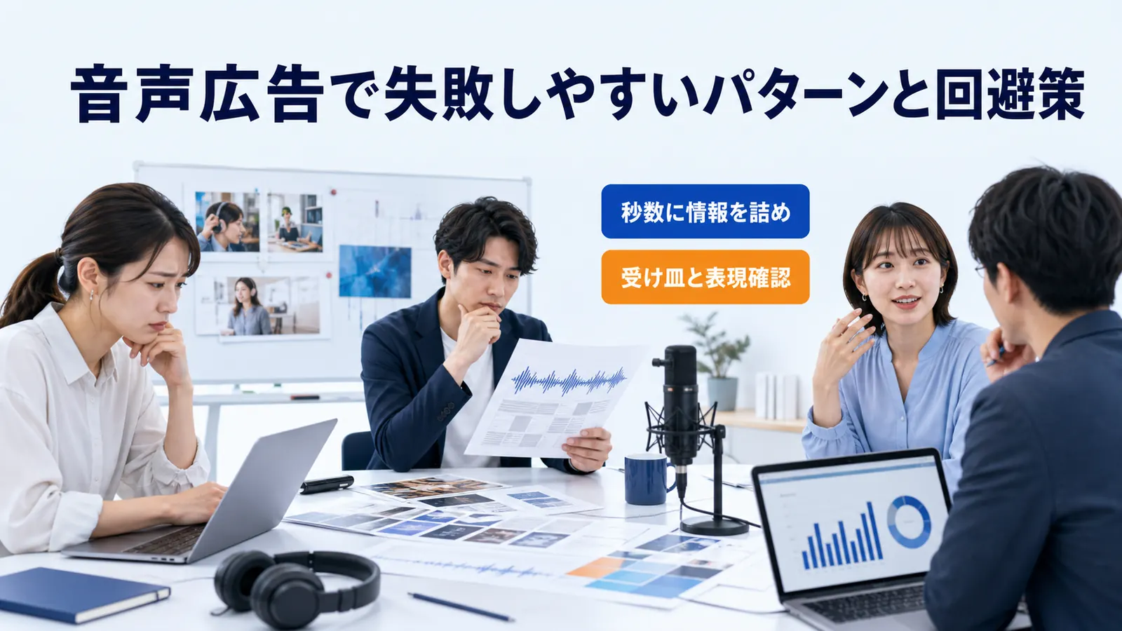 音声広告で失敗しやすいパターンと回避策