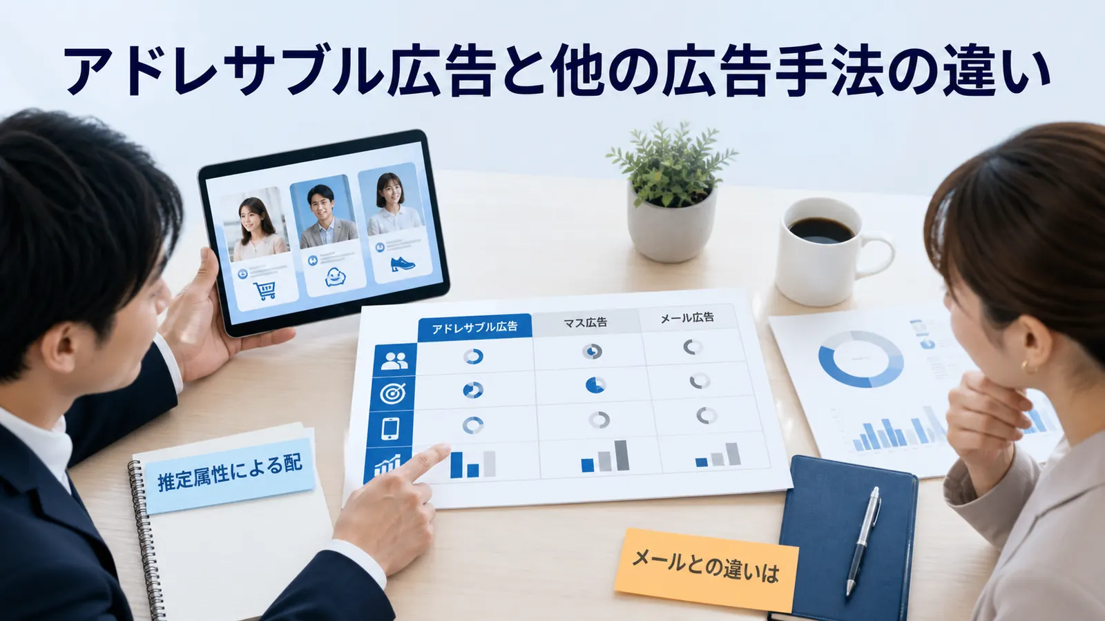 アドレサブル広告と他の広告手法の違い