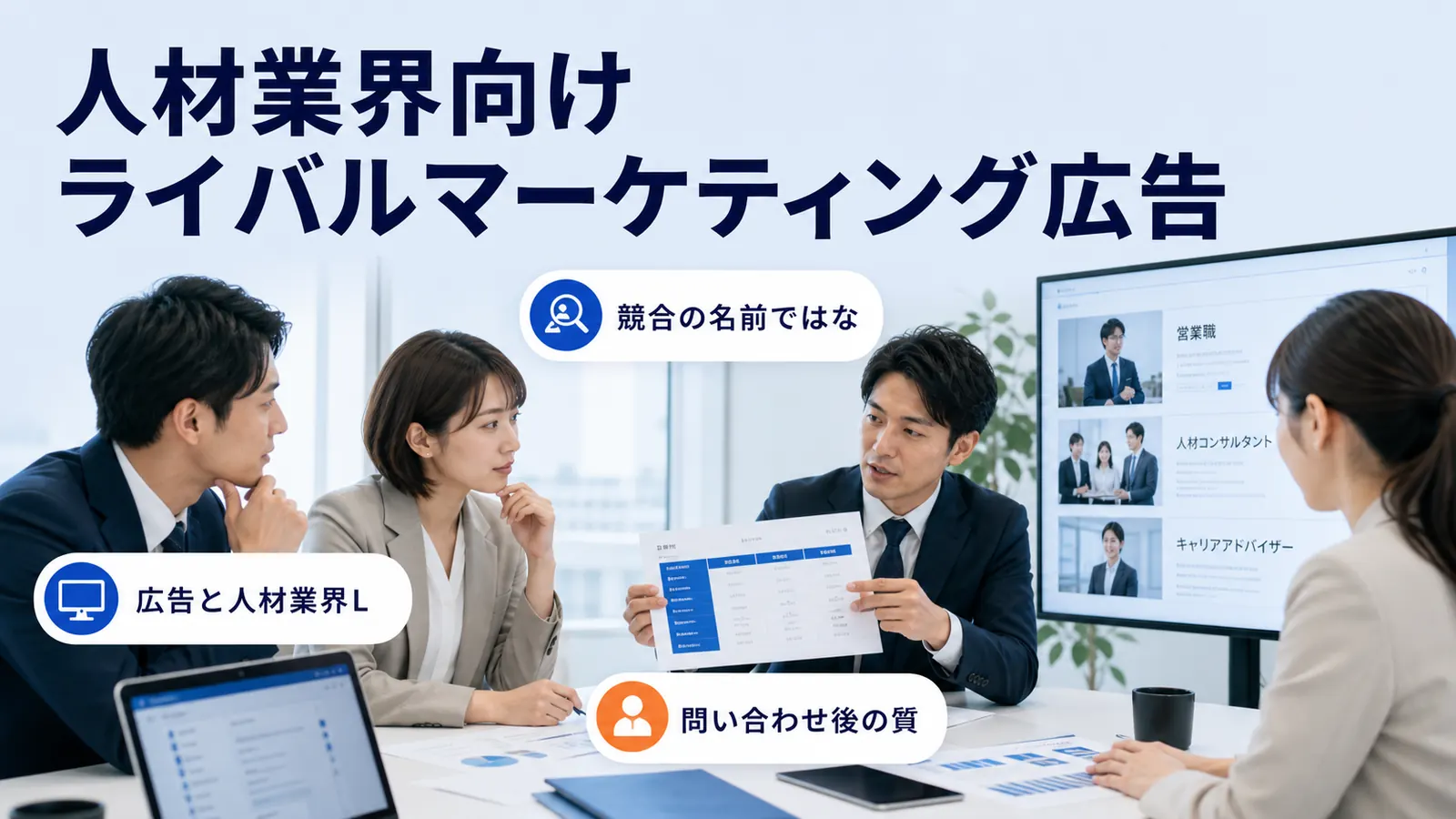 人材業界向けライバルマーケティング広告