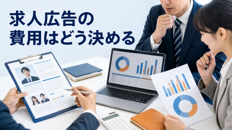 求人広告の費用はどう決めるを内容別のオリジナル構図で整理した図解