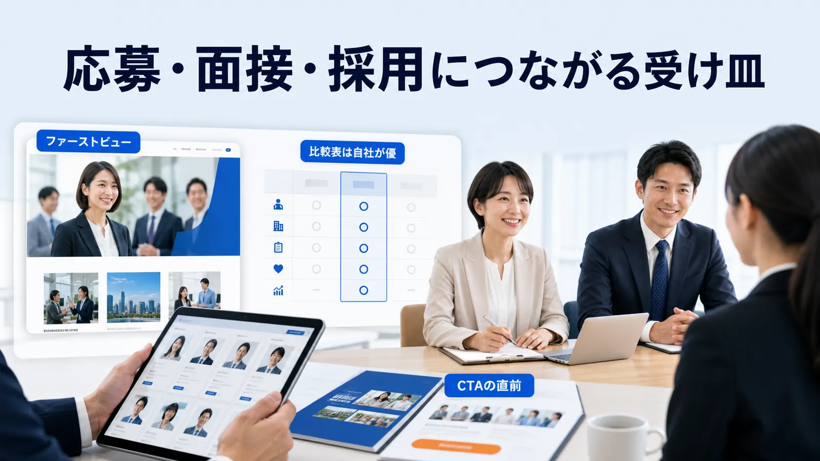 応募・面接・採用につながる受け皿