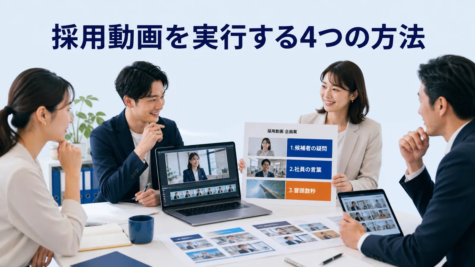 採用動画を実行する4つの方法