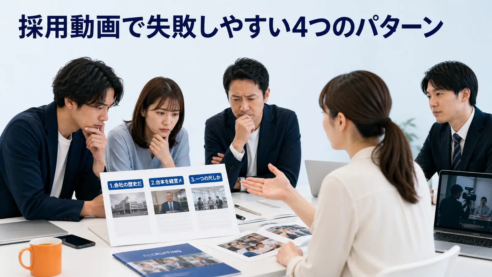 採用動画で失敗しやすい4つのパターン