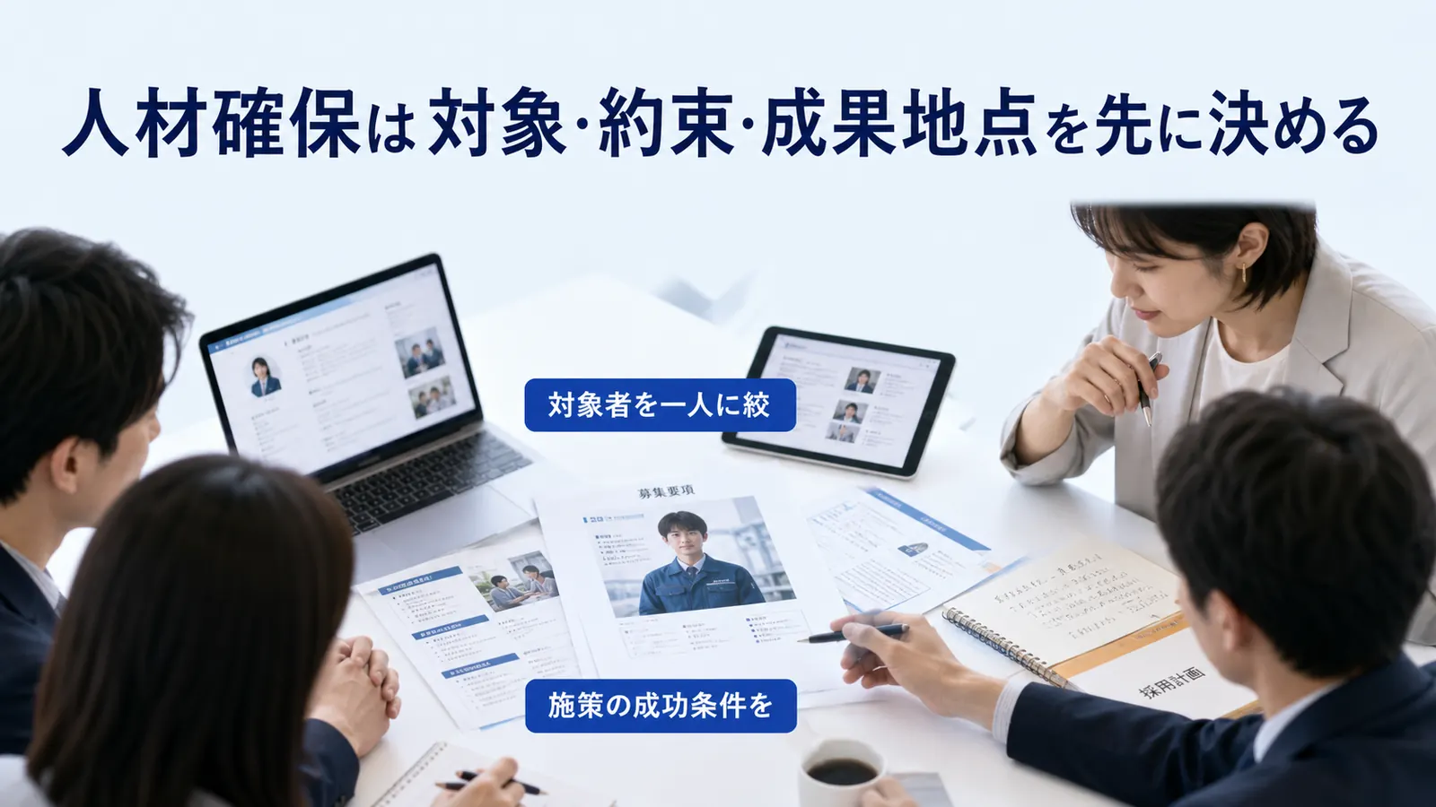 人材確保は対象・約束・成果地点を先に決める