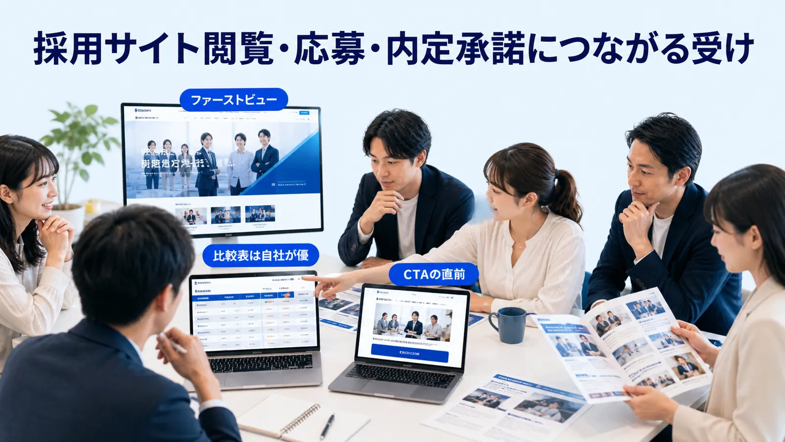 採用サイト閲覧・応募・内定承諾につながる受け