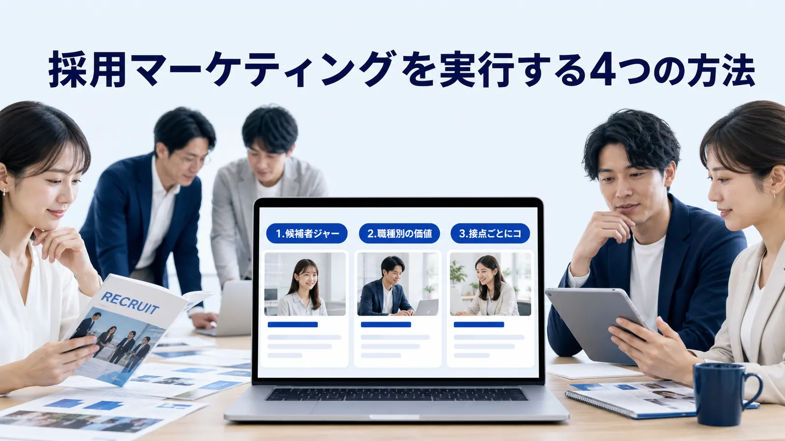 採用マーケティングを実行する4つの方法