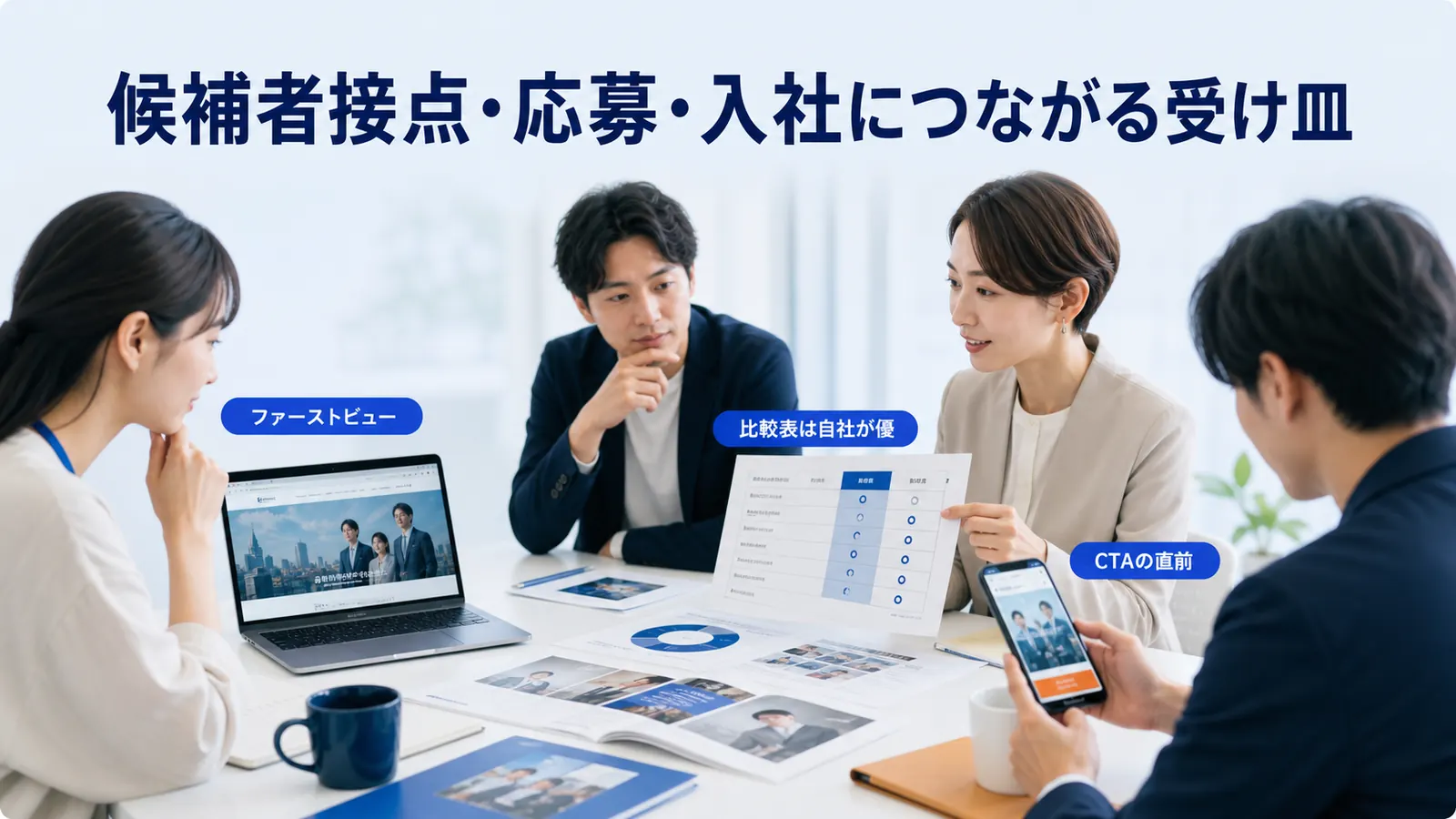 候補者接点・応募・入社につながる受け皿
