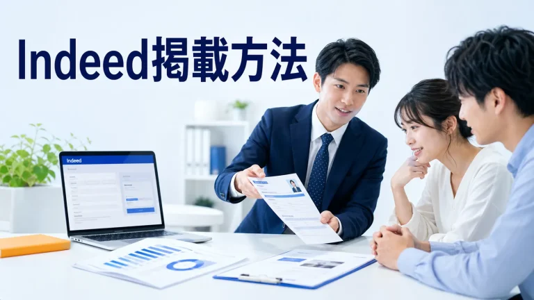 Indeed掲載方法を内容別のオリジナル構図で整理した図解