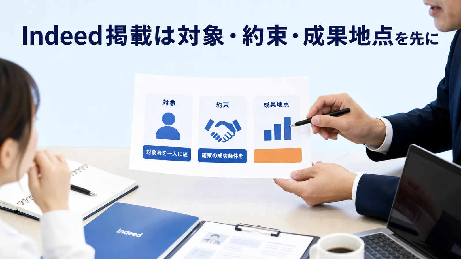 Indeed掲載は対象・約束・成果地点を先に
