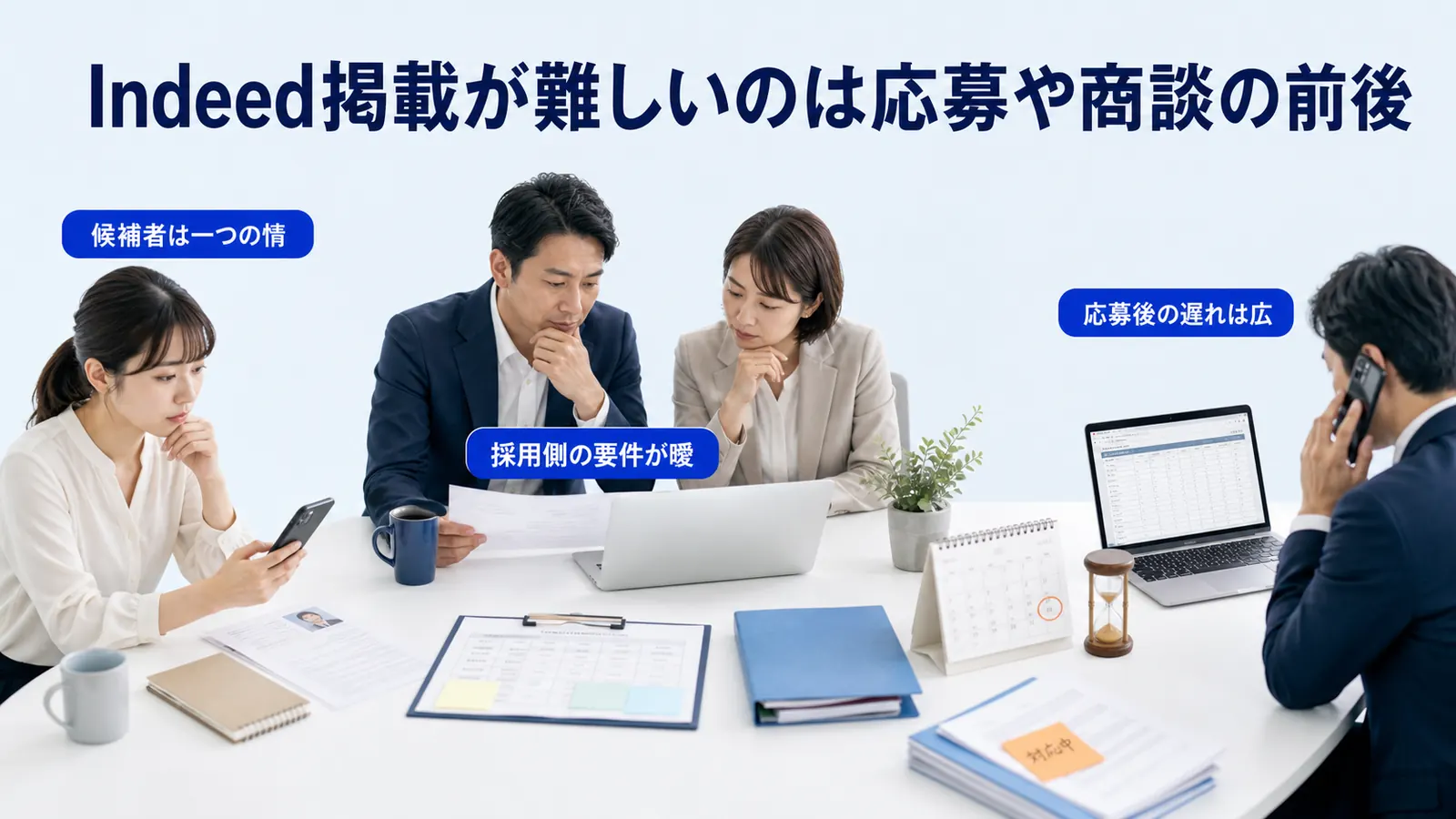 Indeed掲載が難しいのは応募や商談の前後