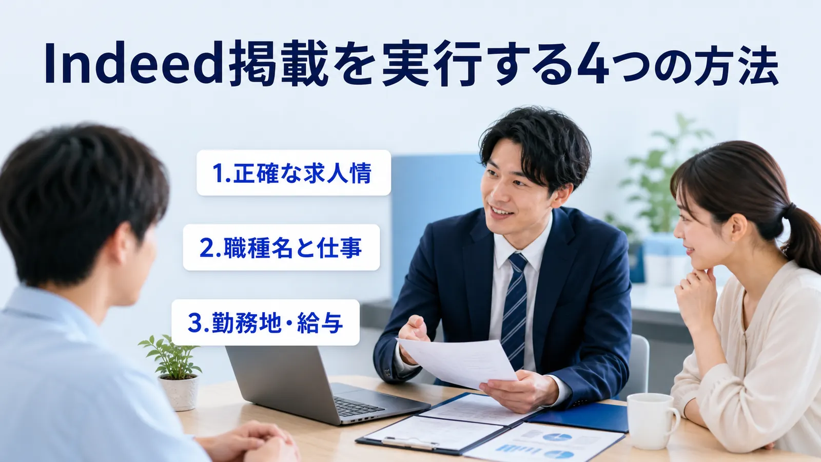 Indeed掲載を実行する4つの方法