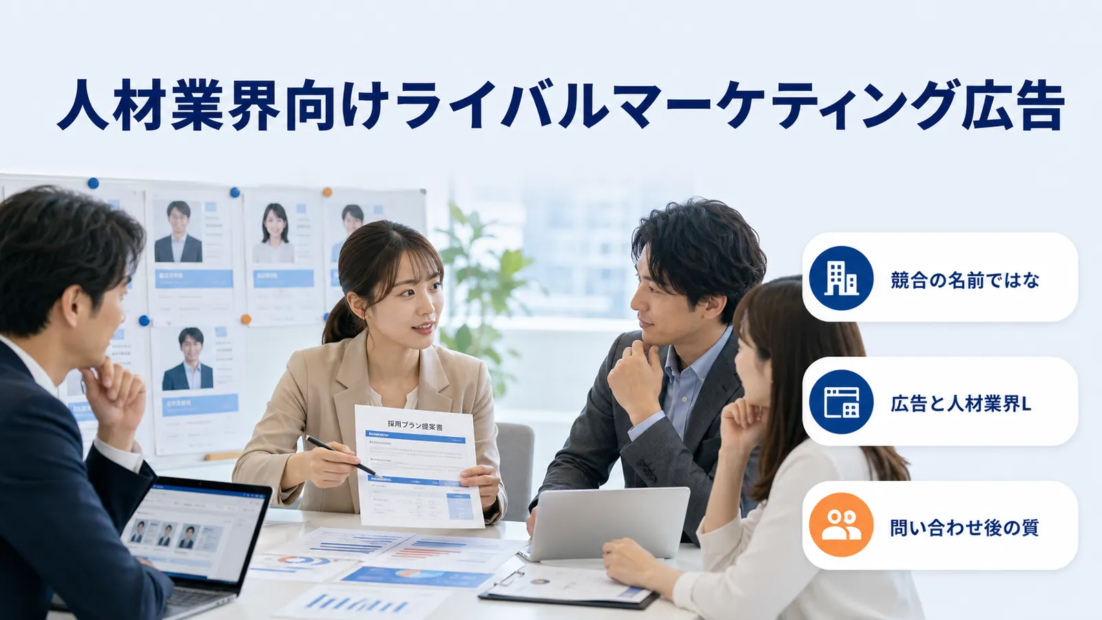 人材業界向けライバルマーケティング広告