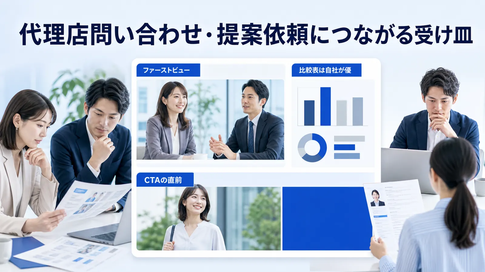 代理店問い合わせ・提案依頼につながる受け皿