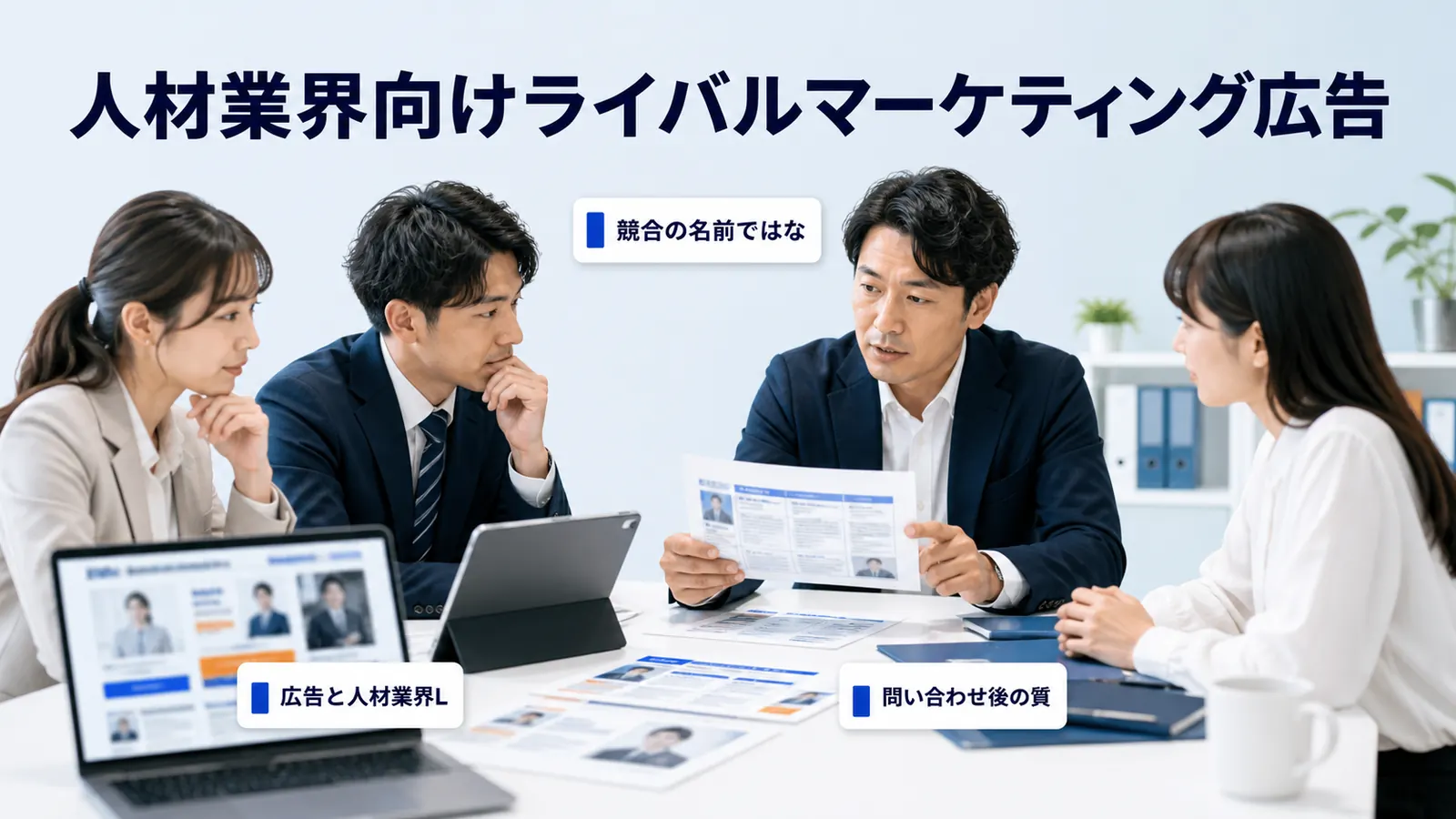 人材業界向けライバルマーケティング広告