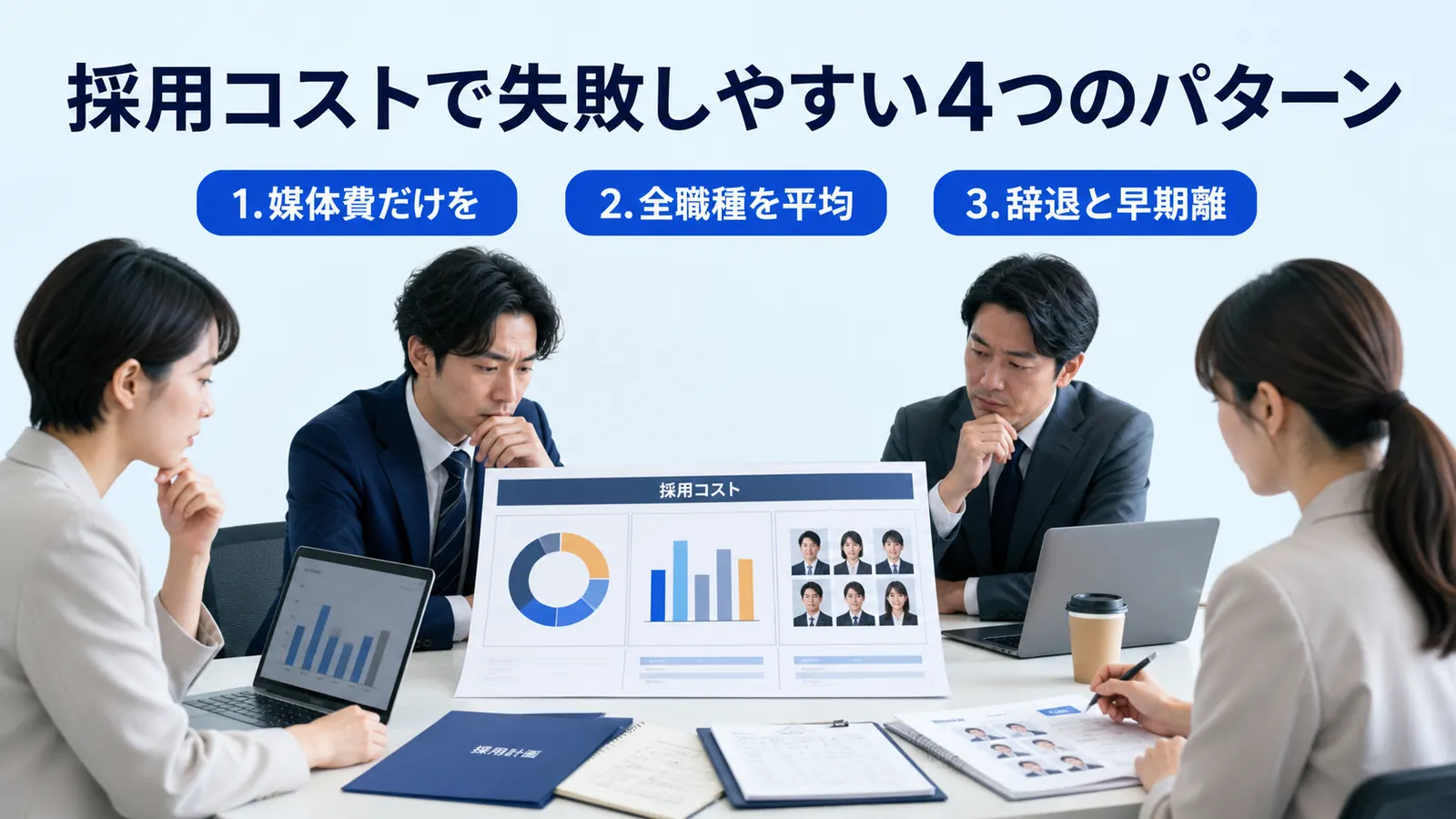 採用コストで失敗しやすい4つのパターン