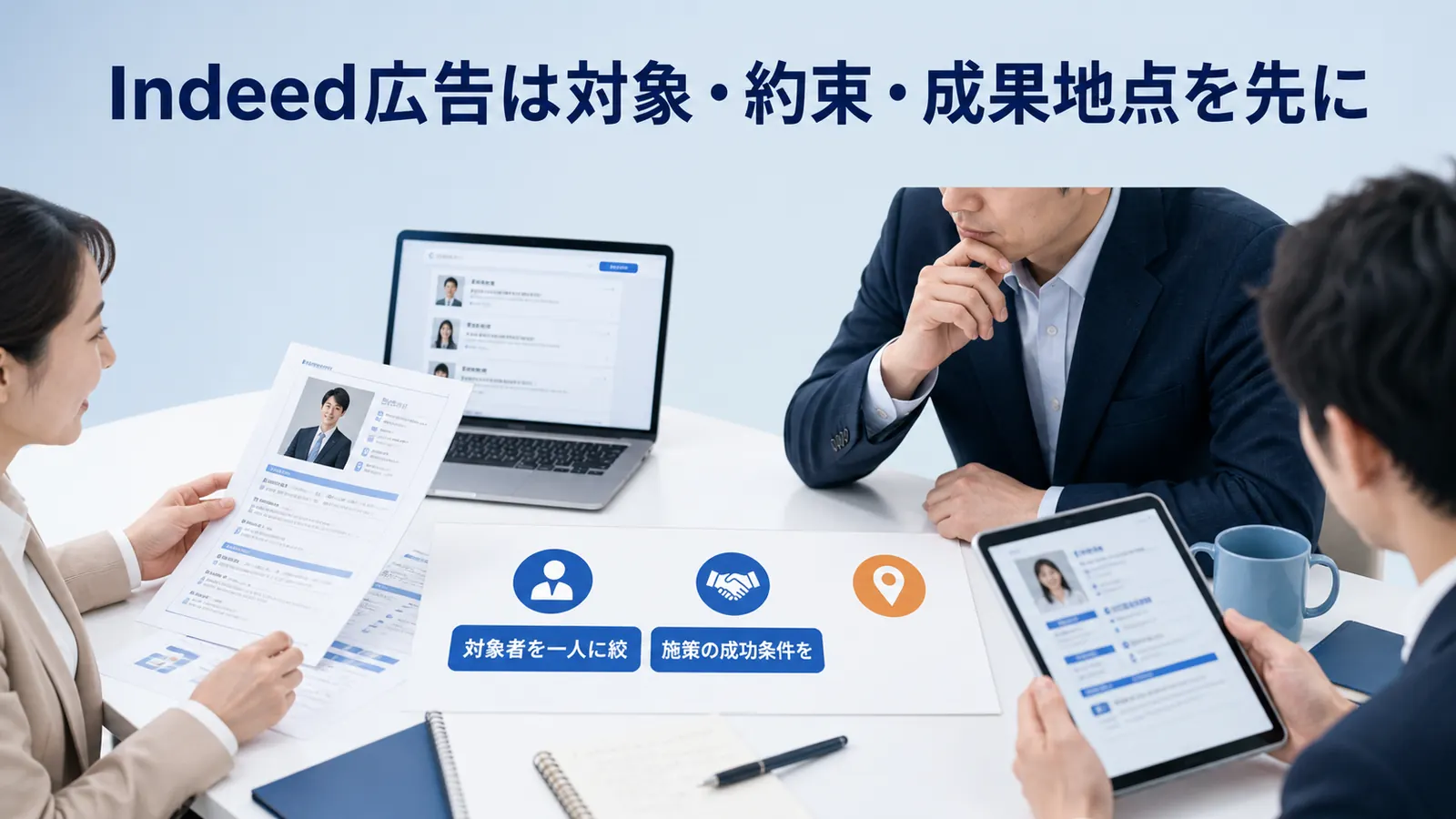 Indeed広告は対象・約束・成果地点を先に