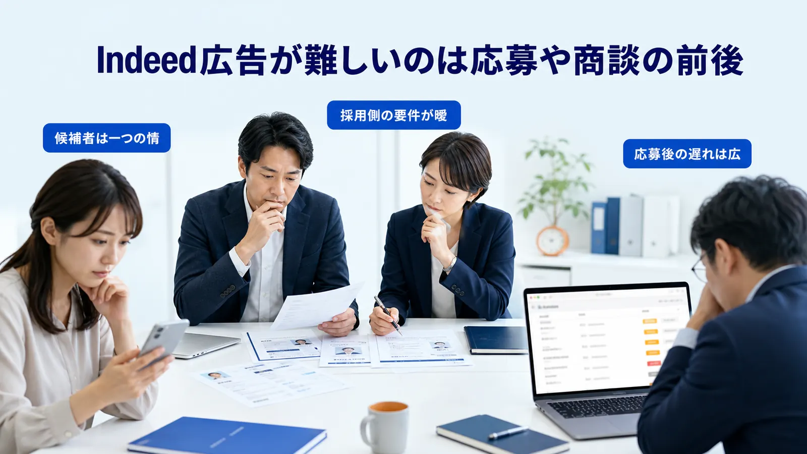Indeed広告が難しいのは応募や商談の前後