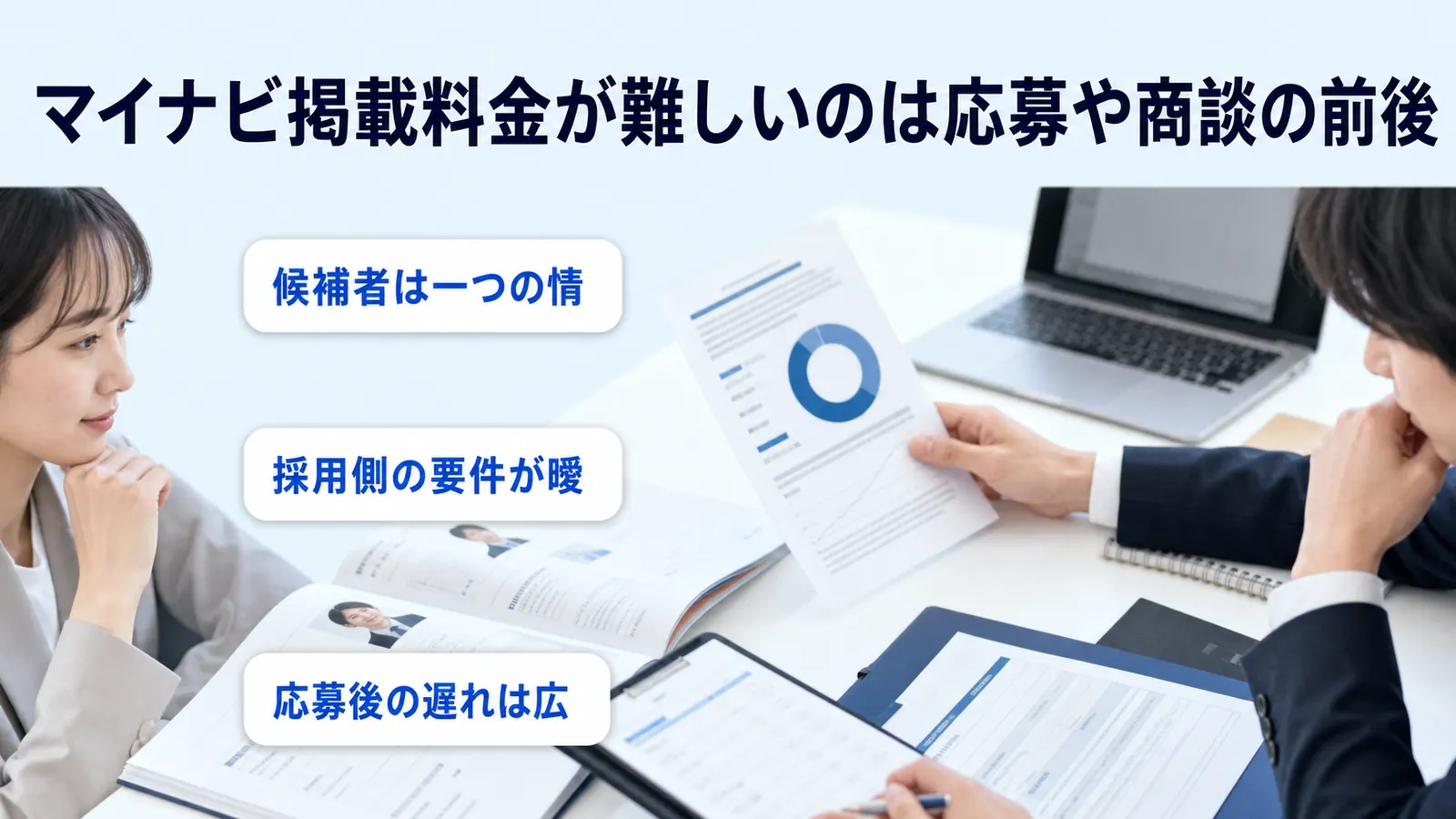 マイナビ掲載料金が難しいのは応募や商談の前後