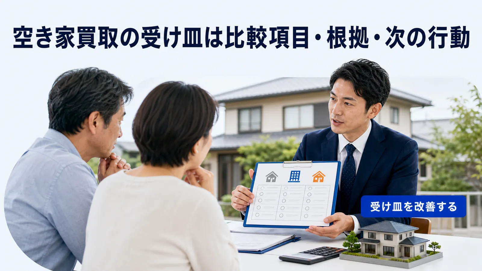 空き家買取の受け皿は比較項目・根拠・次の行動