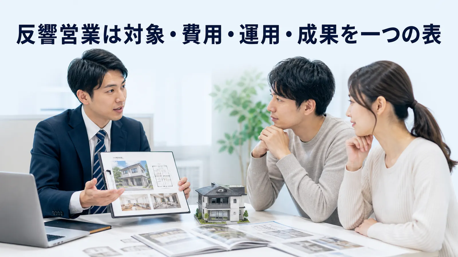 反響営業は対象・費用・運用・成果を一つの表