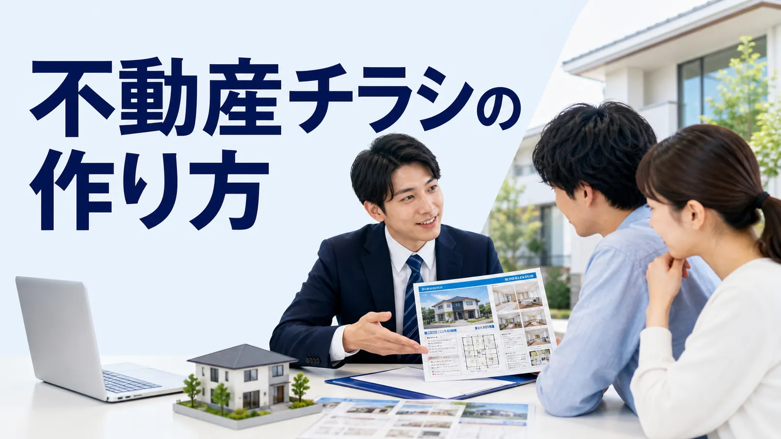 不動産チラシの作り方を内容別のオリジナル構図で整理した図解