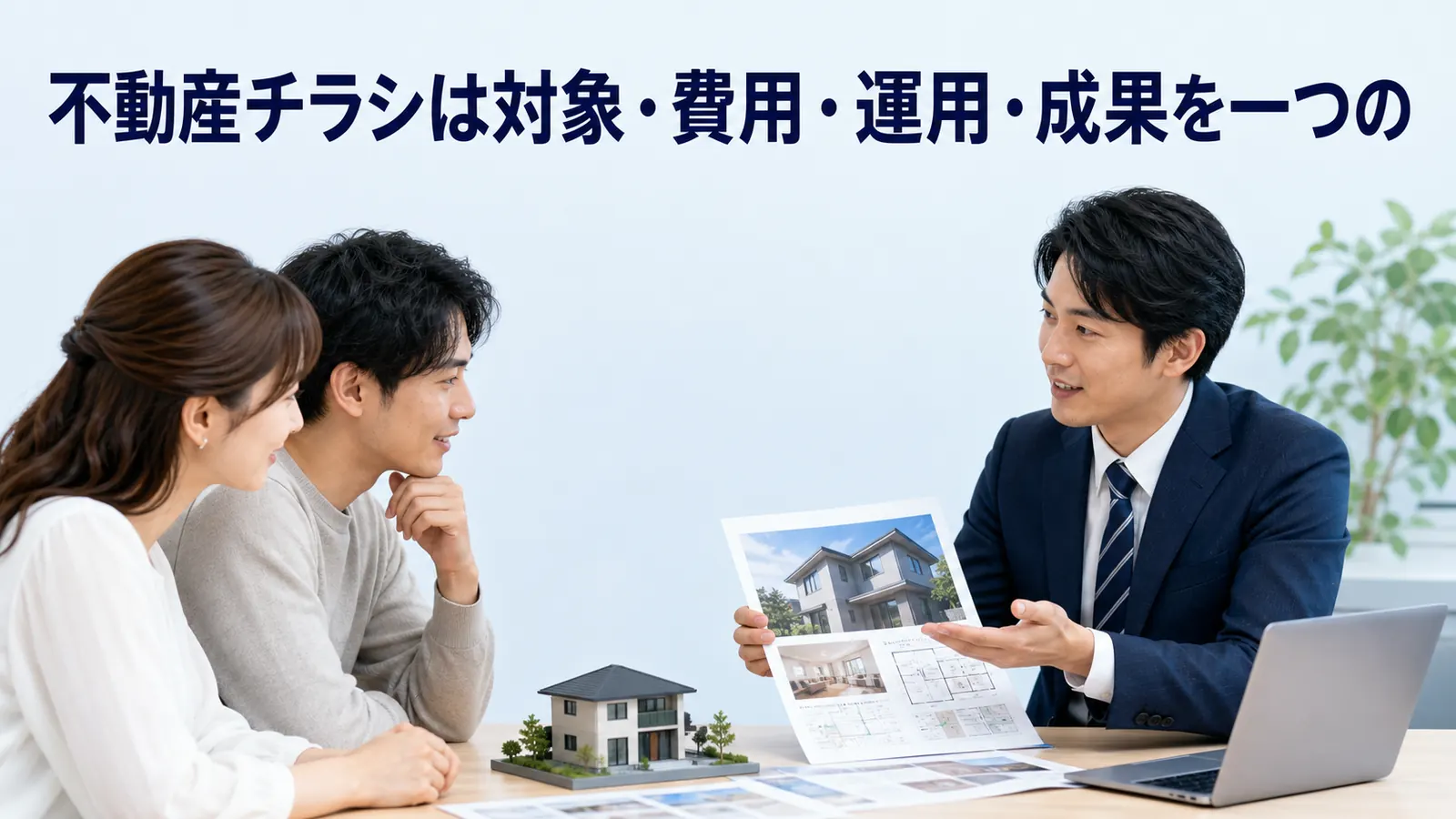 不動産チラシは対象・費用・運用・成果を一つの