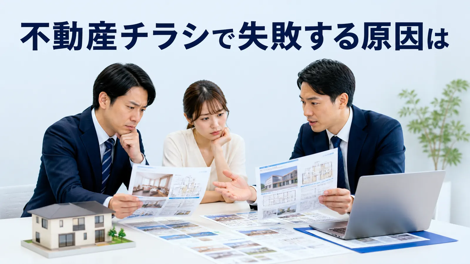 不動産チラシで失敗する原因は