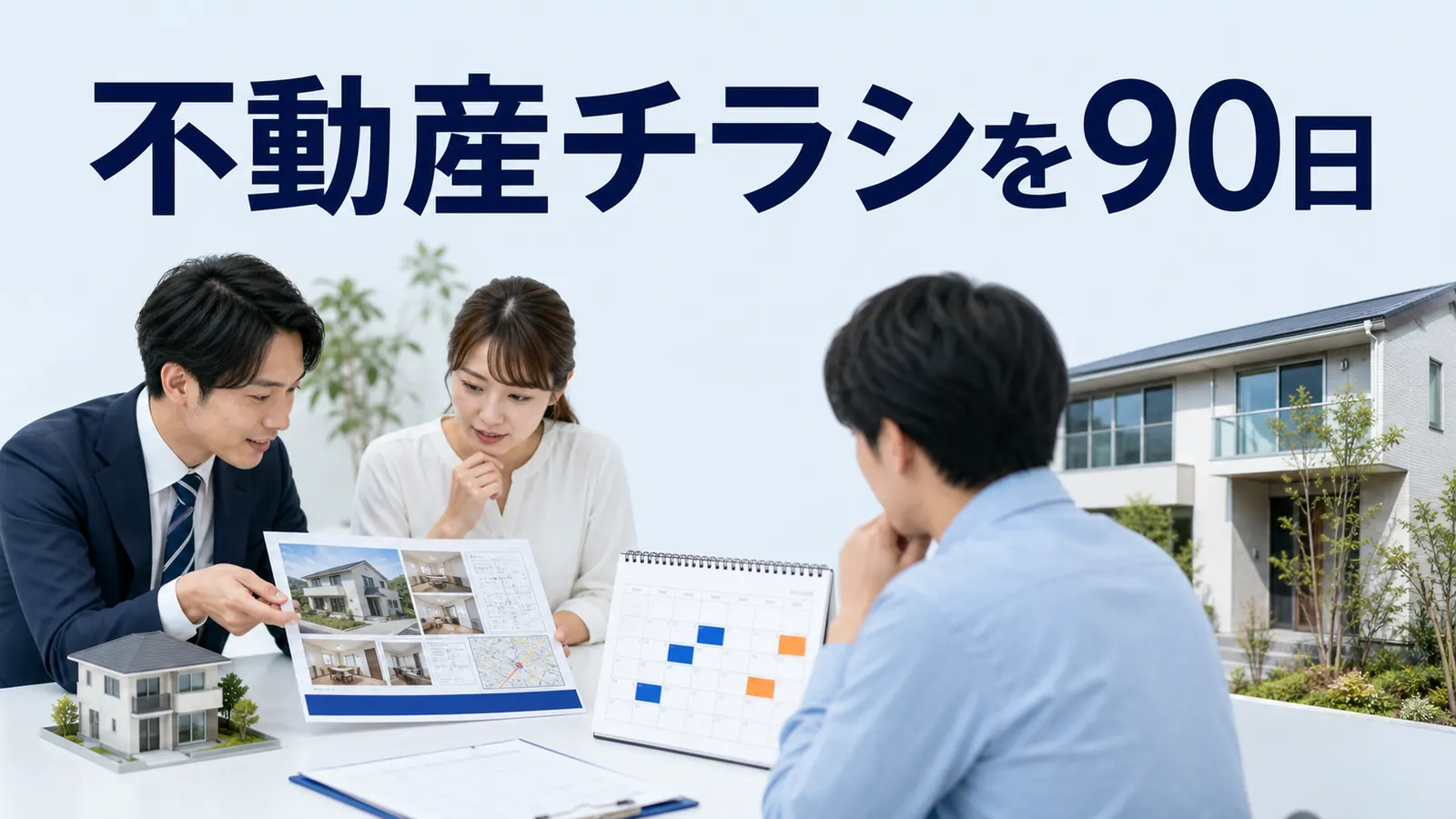 不動産チラシを90日