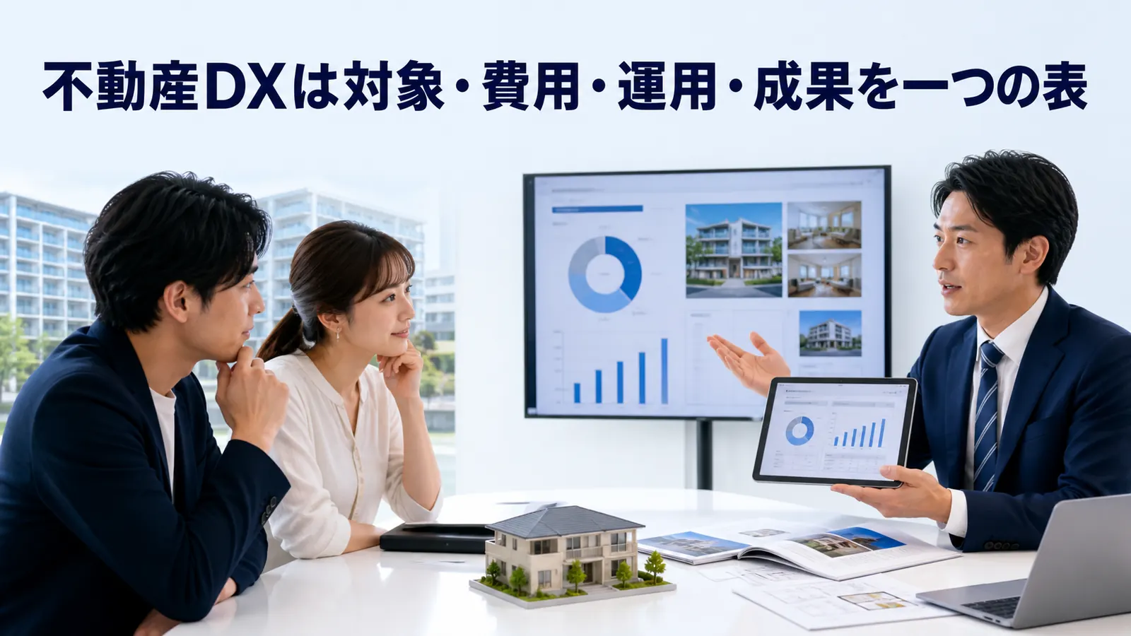 不動産DXは対象・費用・運用・成果を一つの表