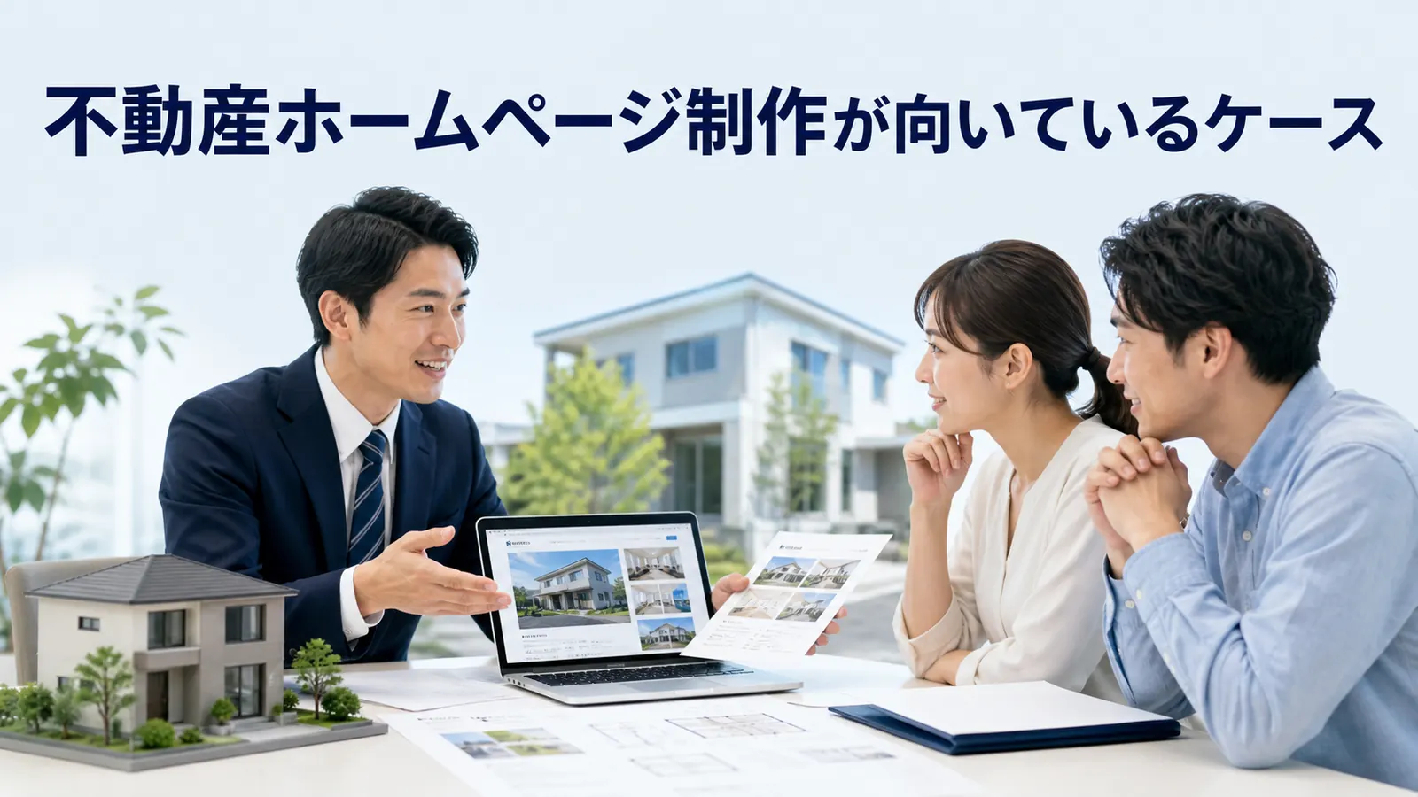不動産ホームページ制作が向いているケース