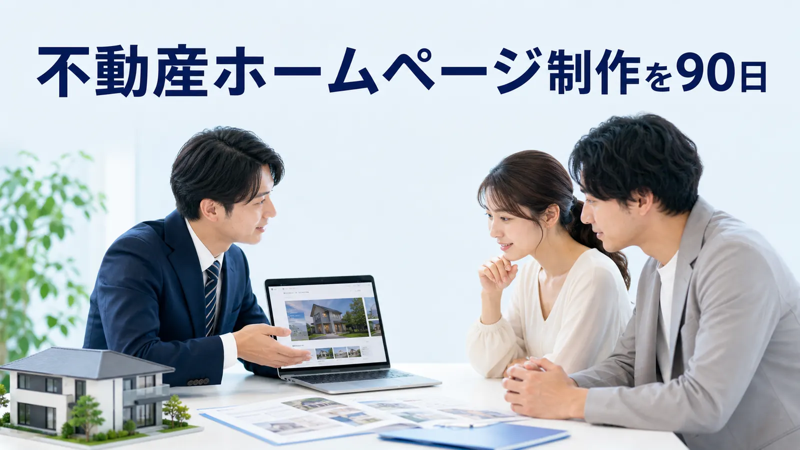 不動産ホームページ制作を90日