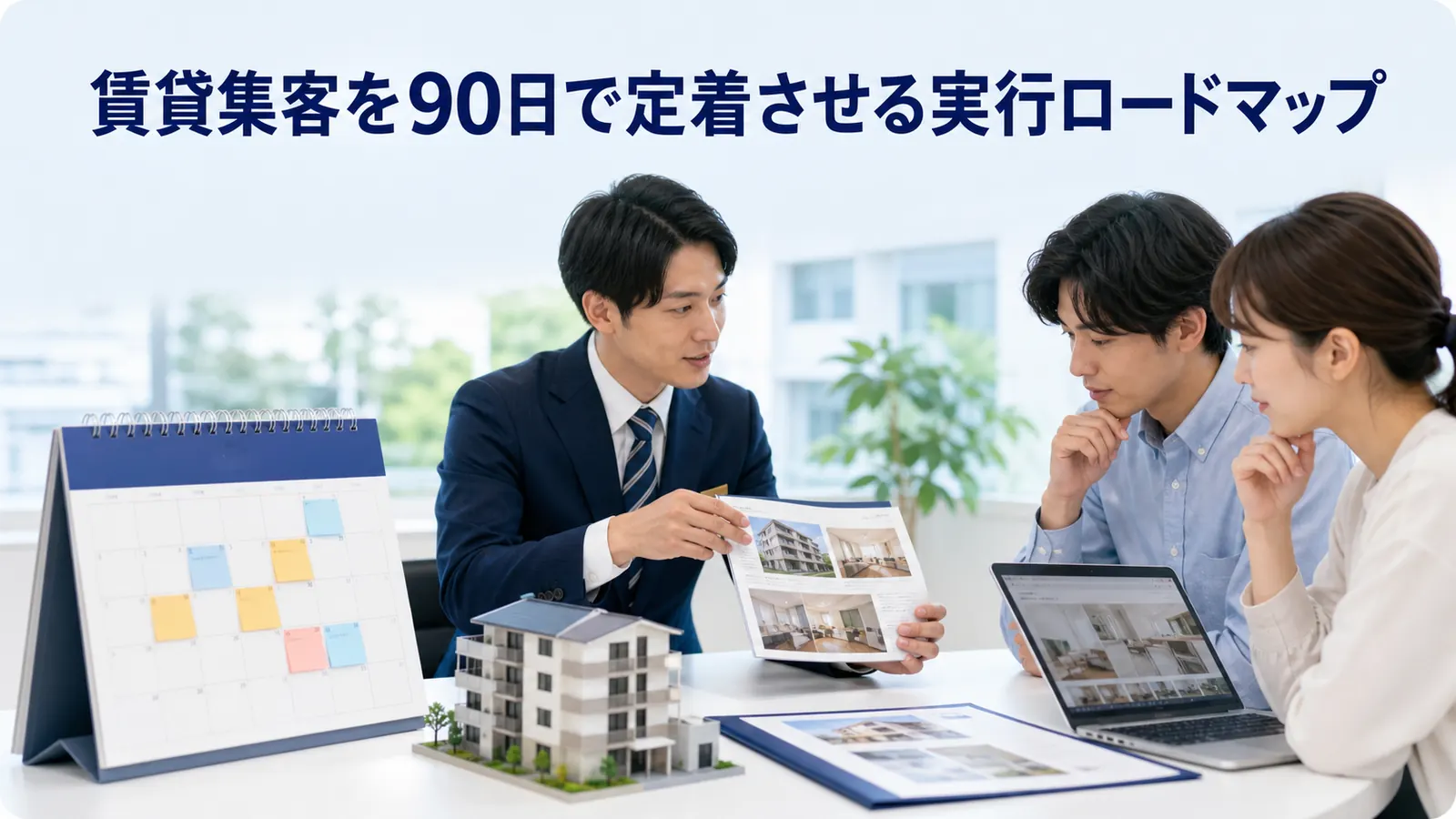 賃貸集客を90日で定着させる実行ロードマップ