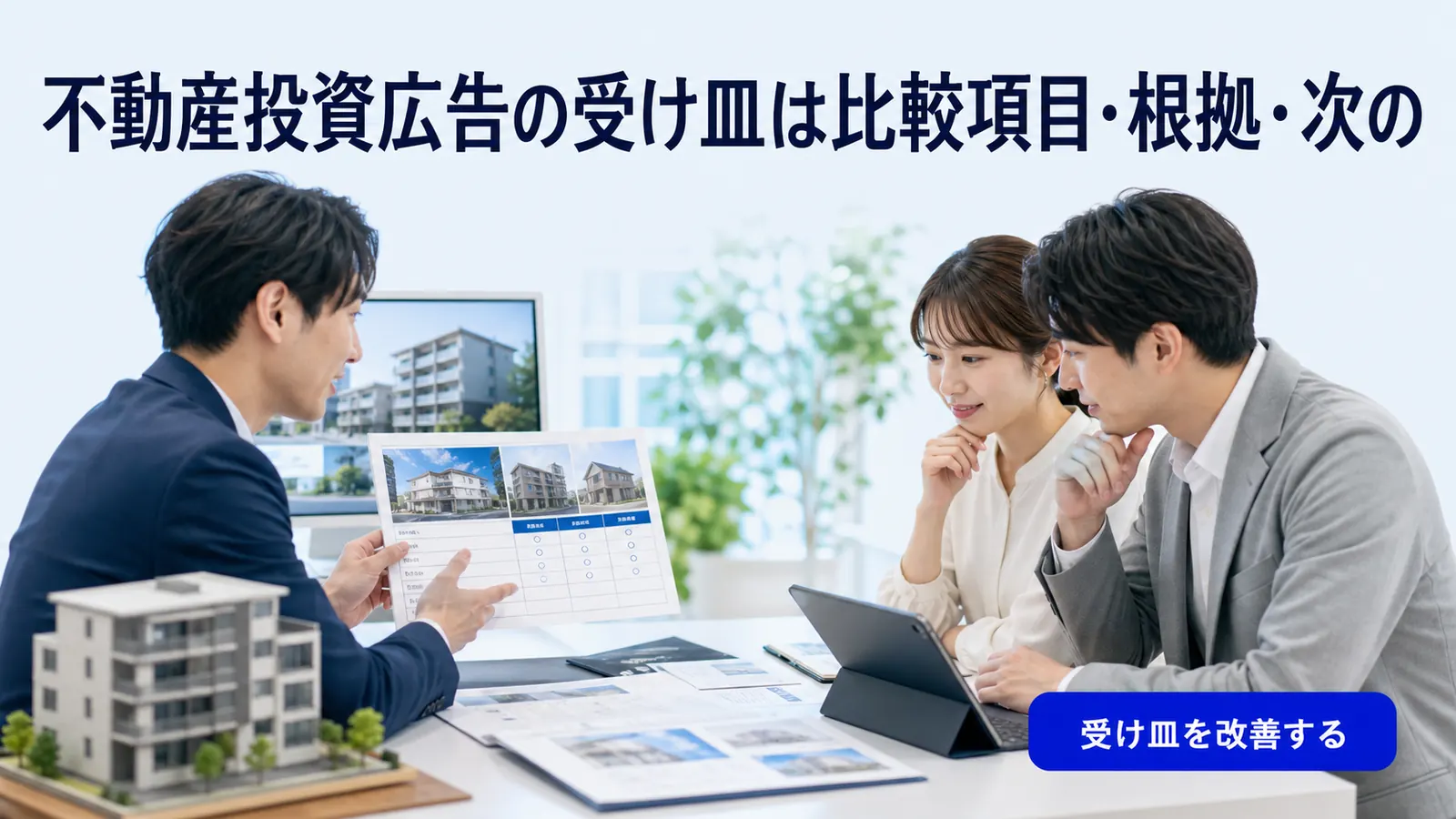 不動産投資広告の受け皿は比較項目・根拠・次の